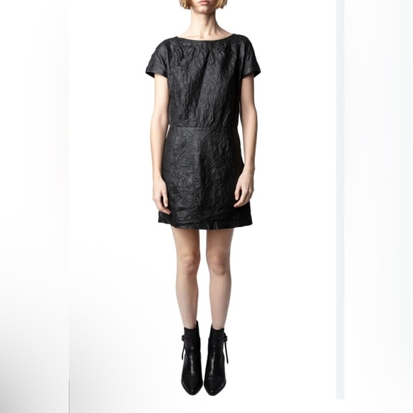 Zadig & Voltaire
Rexa Crumpled Leather Mini Dress size small nwt - Picture 5 of 14